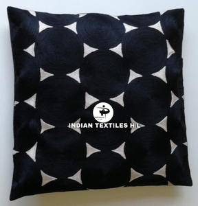 Housse de coussin cousue en laine brodée à la main pour canapé, canapé, salon, produit de grande vente - Product Image 2