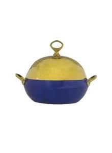 Wooden Pot with Metal Gold Lid and Bird Design Perfect for Daily Home Use Guest Hosting and Decorative Table Display Use - Product Image 4