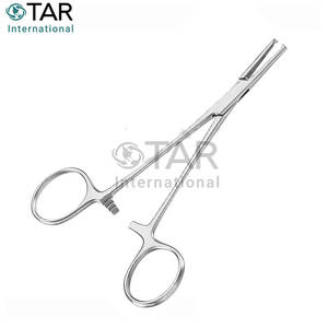 Halsted Mosquito Hemostatic Forceps 1x2 Dientes Rectos 14,0 cm Fórceps quirúrgicos de alta calidad instrumentos médicos vasculares arteriales - Product Image 2