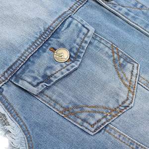 Nouveauté Design Vêtements de rue pour hommes Mode Veste en jean déchirée délavée Casual Vestes sans manches d'extérieur Imperméable - Product Image 5