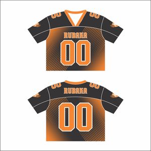 Maillot de football personnalisé de haute qualité pour hommes, t-shirt à manches longues superposées, impression Hip Hop, tissu en maille de polyester respirant, grande taille - Product Image 4