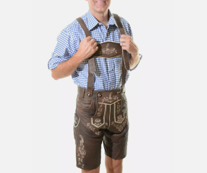 Pantalones cortos de color sólido informales para hombre Lederhosen Oktoberfest bávaro ajustado personalizado de calidad superior - Product Image 3