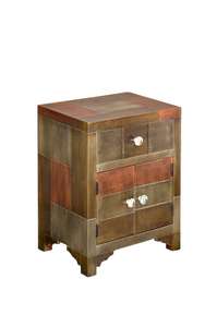 Tables de chevet de chevet en bois recyclé vintage et antique massif Meubles de maison au design indien moderne pour armoires de salon - Product Image 3