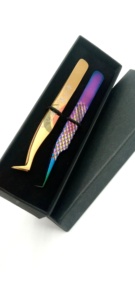 Pince à épiler professionnelle GETUP BROSONS IMPEX en acier inoxydable de qualité supérieure, 10 mm, à pointe dentelée et lisse, anti-magnétique et anti-statique - Product Image 4