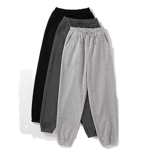 Pantalon de survêtement pour femmes personnalisé de haute qualité pantalon de survêtement en polaire de couleur unie grande taille automne porter respirant élastique mi imprimé - Product Image 1