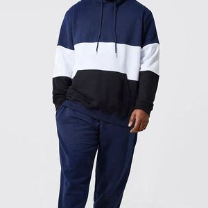 Ensemble Jogging Homme Grande Taille Personnalisable avec Logo – Sweat à Capuche et Pantalon de Survêtement Deux Pièces – Tenue de Sport Décontractée Été Hiver - Product Image 2