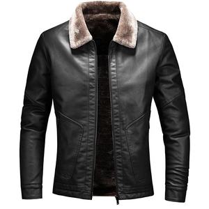 Chaqueta de cuero PU para hombre popular de otoño con cremallera fresca Chaqueta al por mayor de moda para uso en invierno - Product Image 5