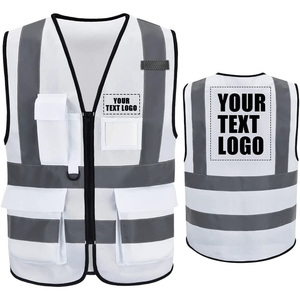 Gilet réfléchissant respirant personnalisé pour vêtements de sécurité cycliste avec impression de logo multicolore en option - Product Image 3