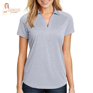 Chemises décontractées amples et confortables pour femmes, en polyester/coton, à manches courtes et col rond, personnalisables avec logo, vente en gros - Product Image 1