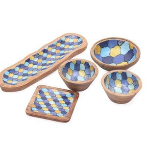 Cuencos de Madera Irregulares Personalizados, Ecológicos, Resistentes al Calor, Hechos a Mano, para Fiestas, Almacenamiento, Artesanías de Madera Natural, para Servir Frutas y Ensaladas - Product Image 3