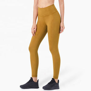 Premium de haute qualité femmes pantalons de Yoga séchage rapide respirant été Leggings cordon taille pure maille panneau étiré solide - Product Image 5
