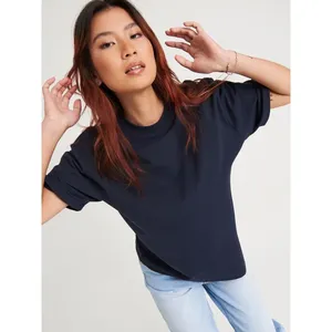 T-shirt oversize in cotone riciclato, merchandising sostenibile - Product Image 3