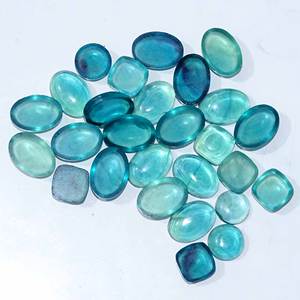 พลอยฟลูออไรต์ธรรมชาติอันสวยงามอัญมณีทรงหลวมรูปร่างผสมและขนาดเท่าอัญมณี fluorite Cabochon สำหรับใช้ทำเครื่องประดับ - Product Image 1