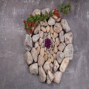 Galets de pierre naturelle brun forêt tropicale, taille L, durables, écologiques, modernes, de qualité supérieure, pour intérieur, extérieur, villa, extérieur - Product Image 4