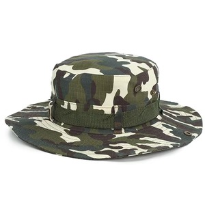 Haute qualité personnalisé en gros personnalisé Sports de plein air Rip-stop Protection un chapeau rond numérique Jungle Camouflage couleur chapeau tactique - Product Image 4