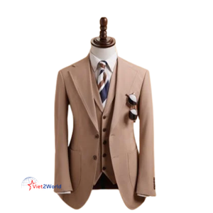 Costume d'affaires de luxe haut de gamme pour homme, coupe européenne ajustée, sur mesure, manches longues, respirant, 100 % laine, fermeture éclair, simple boutonnage, pour mariage - Product Image 3