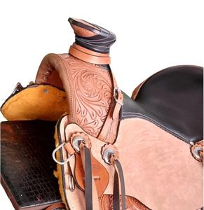 Selle de course Western en cuir véritable de qualité supérieure pour l'équitation - Product Image 2
