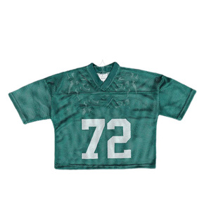 High Quality Breathable <b>Plus</b> <b>Size</b> Cropped <b>Mesh</b> Shirt Lightweight Sportswear Quick Dry Fabric Summer OEM Supply - Product Image 1