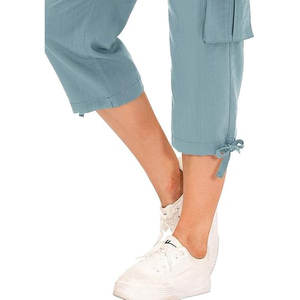 Pantalon Cargo Nouveau Style Vente en Gros Personnalisé de Haute Qualité Style Coton 100% 6 Poches Plaine Cordon Cargo Pantalon Hommes - Product Image 4