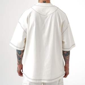 T-shirt Tricoté Haut de Gamme en Coton 100%, Personnalisé, GSM Surdimensionné, Qualité et Confection Premium, Style Safari 2023 pour Hommes (Vente en Gros) - Product Image 2