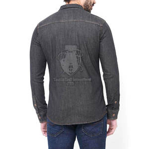 เสื้อเชิ้ตยีนส์ลำลองระบายอากาศได้ดีสำหรับผู้ชาย แห้งเร็ว เหมาะสำหรับกิจกรรมกลางแจ้ง ขายส่งราคาถูก เสื้อเชิ้ตยีนส์ผู้ชาย - Product Image 2