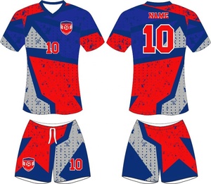 Uniforme de Fútbol Personalizado de Alta Calidad, Transpirable, 100% Poliéster, 220g, Manga Corta, Color Sólido, con Logotipo Frontal para Equipos Deportivos - Product Image 4