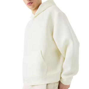 2025 sudaderas con capucha sin cuerda sudaderas personalizadas pesadas GSM polar recortado pulóver sudaderas con capucha en blanco hombro caído Sudadera con capucha de alta calidad - Product Image 2