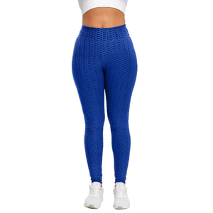 Leggings de Yoga haute performance, logo personnalisé imprimé, doux, contrôle du ventre, couleur unie, pantalon de Yoga pour femmes - Product Image 2