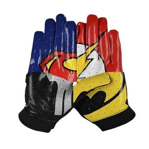 Guantes de receptor para hombre con logotipo personalizado 2025, guantes de fútbol americano de diseño único, equipo deportivo transpirable, gran oferta con impresión - Product Image 5
