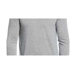 Perry Ellis Camicia da Notte Henley Comoda da Uomo XL/X-Large in Cotone 100% e Seta 100% Grigia - Product Image 3