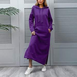 Sudadera con Capucha Extra Grande para Mujer, con Logotipo Frontal, Ecológica, Transpirable, Informal de Invierno, de Corte Holgado, de Tela de Felpa - Product Image 1
