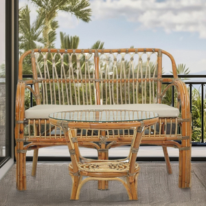 Venta caliente sofá balcón hecho a mano ratán moderno madera ratán sofá clásico de Indonesia para muebles para el hogar - Product Image 1