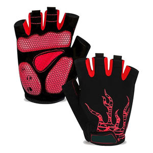 Gants de cyclisme mi-doigts pour hommes et femmes, antidérapants, avec coussinets absorbants les chocs, pour sports de plein air, course à vélo, cyclisme - Product Image 1
