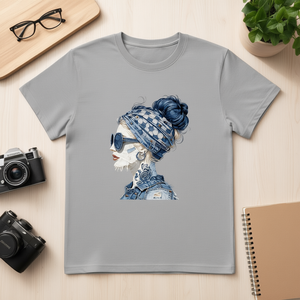 T-Shirt Unisex 100% Cotone 210GSM Stile Casual Modello Rose Fornitura ODM Compressione Termica Stampa DTG Abbigliamento Maglietta - Product Image 3