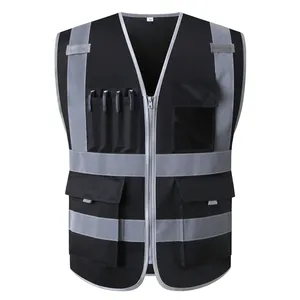 Black And Gray Color Newest Style OEM Service Best Supplier Factory Rate Work Wear Vest BY Fugenic Industries