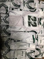 Yeni varış özel tasarım amerikan futbol forması yüksek kalite OEM entegre 100% Polyester baskılı kısa oyuncu adı ekibi