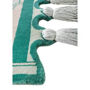 Alfombra de Lana Azul Anudada a Mano Jardins Du Monde, Modelo Akwl-9008 (Cs-01)(Em), Rectangular, para Pasillo, de Jaipur Rugs US, Nueva - Product Image 4