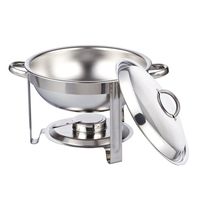 Profession elle Gas Chafing Dish mit sicherem Deckel Glatte Griffe Edelstahl Kupfer für nahtlosen Buffet Restaurant Food Service