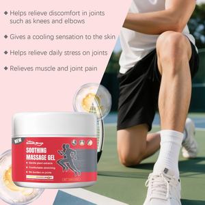 Gel pijat menenangkan tubuh ekstrak tanaman alami dengan Formula lembut kunyit krim Spa lutut pergelangan kaki penghilang nyeri leher - Product Image 4