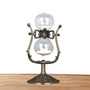 Sturdy Metal Hourglass Timer with Modern Handmade Design Eco-Friendly and Durable for Home & <b>Office</b> <b>Desk</b> Use - Product Image 1