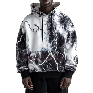 Sweat à capuche thermique de qualité supérieure pour homme, nouveau design grande taille, respirant, en polaire française, motif uni, impression numérique, prêt pour l'hiver, confortable - Product Image 5