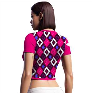 เสื้อครอปไซส์ใหญ่พิเศษของผู้หญิงเสื้อครอปเอวลอยลำลองสำหรับผู้หญิงน้ำหนักเบา - Product Image 4