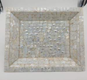 Bandeja rectangular de laca gris con patrón de serpiente de cáscara de huevo de alta calidad superventas hecha de bambú directamente de Vietnam - Product Image 3