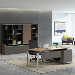 Modern <b>Electric</b> Motorized Height Adjustable L Shaped Desk Wooden Executive Workstation Corner Office Building Computer <b>Table</b> - Product Image 4