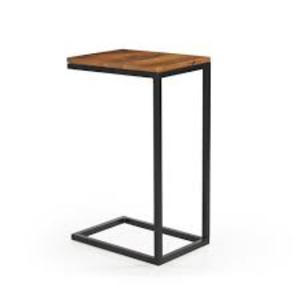 <b>Black</b> Finished Casting Aluminum With Wooden Top Luxury Sofa <b>Side</b> <b>Table</b> or Coffee <b>Table</b> for Living Room Office - Product Image 6