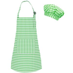 Kit de <span class=keywords><strong>Delantal</strong></span> de Algodón para Niños con Cintura Ajustable <span class=keywords><strong>y</strong></span> Bolsillos para Cocinar, Hornear, Jardinería <span class=keywords><strong>y</strong></span> Manualidades - Product Image 1