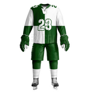 Vente en gros d'uniforme glace Hokey Commande en gros acceptée Taille et couleur personnalisées disponibles Convient aux équipes des clubs scolaires - Product Image 2