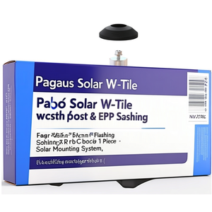 Système de fixation solaire Pegasus W-Tile avec poteau et bouchon EPDM - 1 pièce - Product Image 2