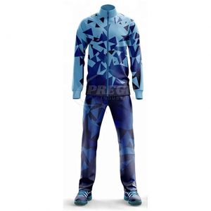 Survêtement d'hiver personnalisable pour homme, coupe classique, 100 % polyester, jogging, tenue de sport, design par sublimation, grandes tailles, couleur unie, séchage rapide - Product Image 2