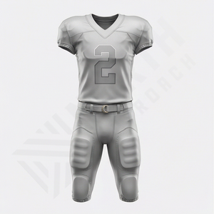 Uniforme de Fútbol Americano de 12 Paneles, Manga Larga, Impresión Digital Personalizada, Liga Escolar, 100% Poliéster, Talla Grande, Atlético - Product Image 1